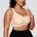 🎉🏆 Sutiã Feminino Sem Fio com Decote em V e Tiras Cruzadas em Tule – Bralette Confortável, Sem Aro, Sem Costura, Push-Up, Suporte para Camisetas, Ideal para o Dia a Dia ✅