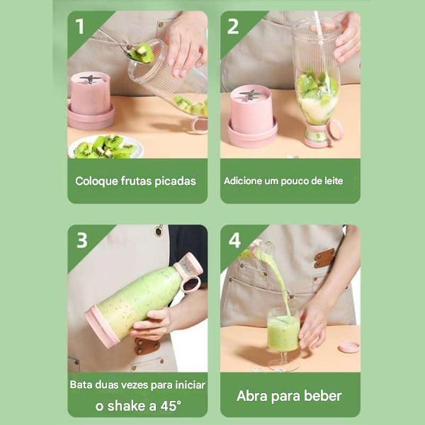 💥Promoção Quente de Verão🥤 Liquidificador Portátil Mais Vendido | A qualquer hora, em qualquer lugar!