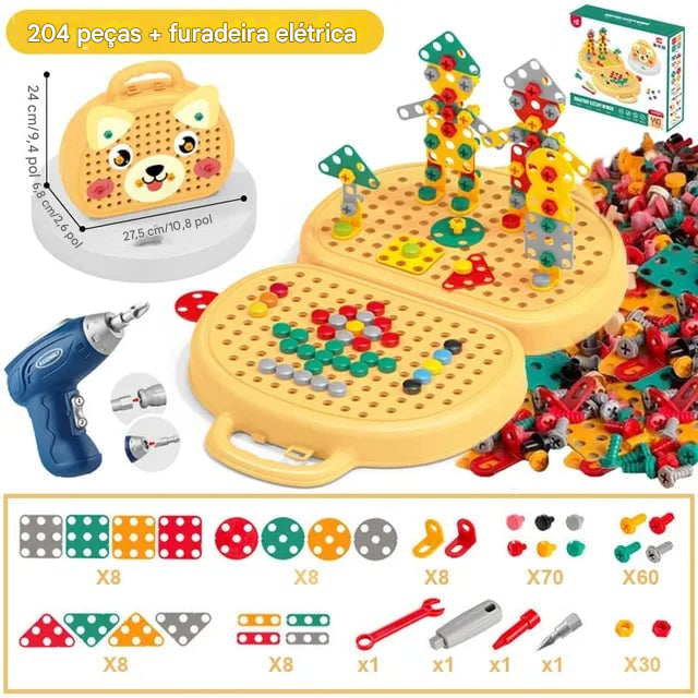 Caixa de Ferramentas Mágica Montessori para Brincar