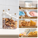 Potes Herméticos Transparentes para Armazenamento de Alimentos