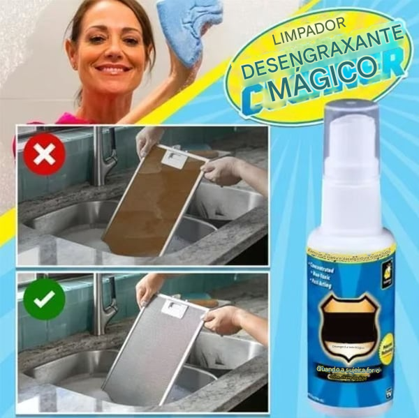 Spray limpador desengordurante mágico