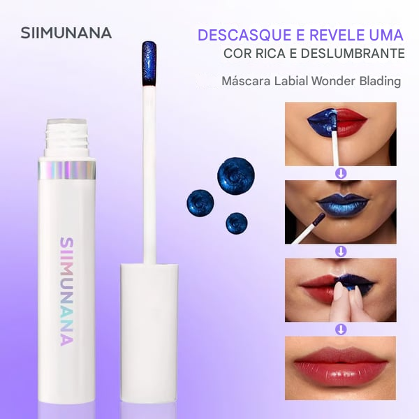 💋 Batom com duração de 24 horas, sem retoques