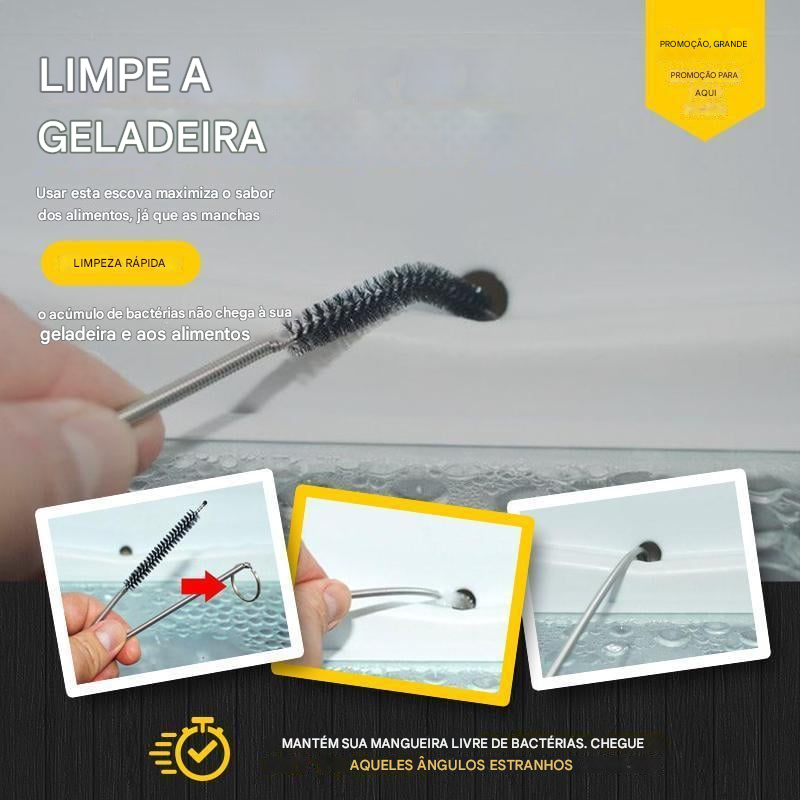 Kit de Drenagem e Limpeza para Geladeira – Desentupidor e Higienizador
