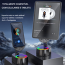 🔥Suporte para Celular 2025 Atualizado com Caixa de Som por Indução / Power Bank / Luz Ambiente