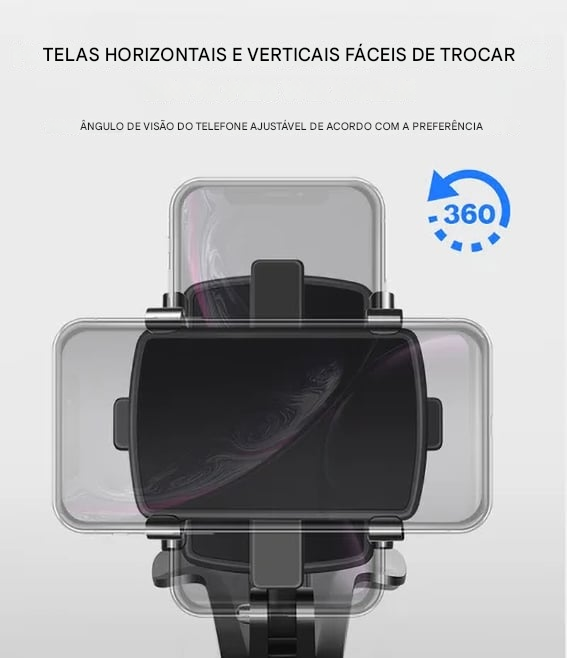 🏆Novo Lançamento 2025 - Suporte de Celular 360° Giratório para Painel do Carro