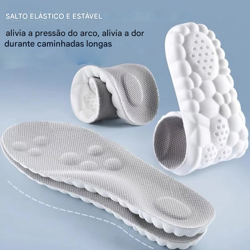 Palmilha termostática confortável em formato de U