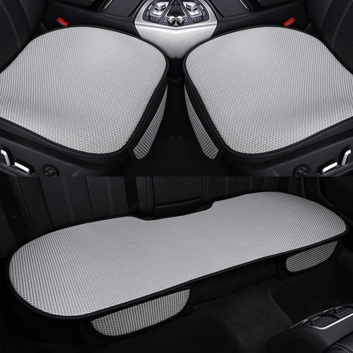 Capas para assentos de carro em seda gelada, respiráveis e antiderrapantes