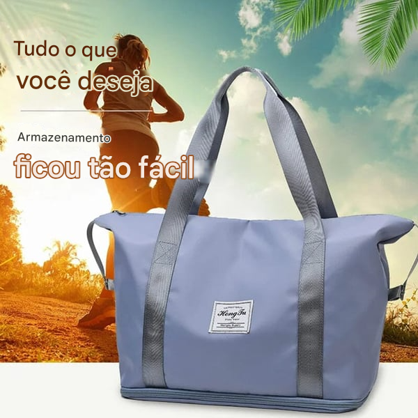 Bolsa de Viagem com Separação para Itens Molhados, Extensível e de Alta Capacidade