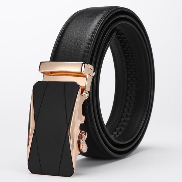 Cinto de Couro Masculino com Fivela de Catraca