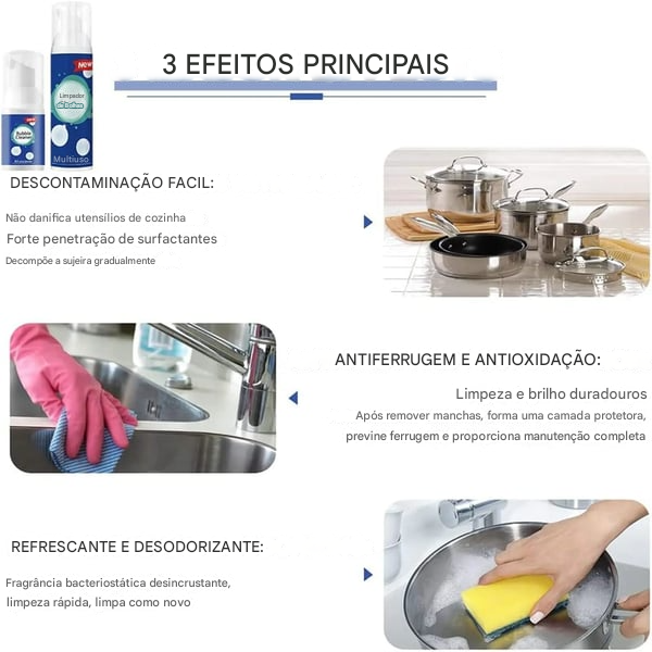 ⏰⏰Último dia de promoção - SPRAY ESPUMANTE ALTAMENTE EFICAZ PARA DESTRUIR O ÓLEO