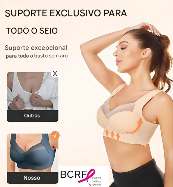 🏆ÚLTIMO DIA DE PROMOÇÃO - Sutiã Respirável, Sem Costura e Sem Aro com Suporte