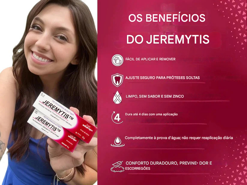 (Compre 1 Leve 2) ⏰JEREMYTIS™ Cola Termoplástica para Próteses Dentárias ✅