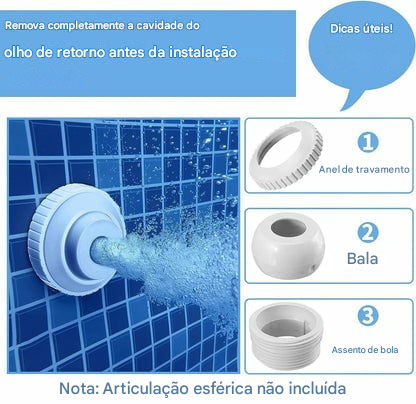 🔥Fonte de piscina solar com iluminação de arco duplo – Iluminação de fonte de piscina acima/abaixo do solo com controle remoto