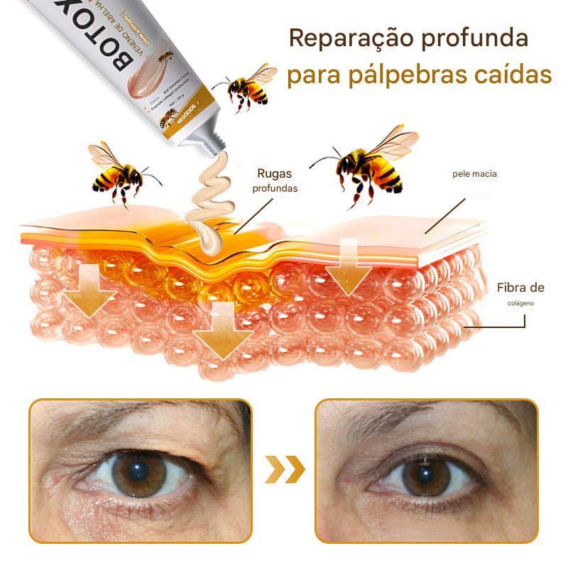 (Compre 1 Leve 2)🔥 Creme removedor de rugas Botox Bee Venom - 🐝 Promoção relâmpago: só hoje!