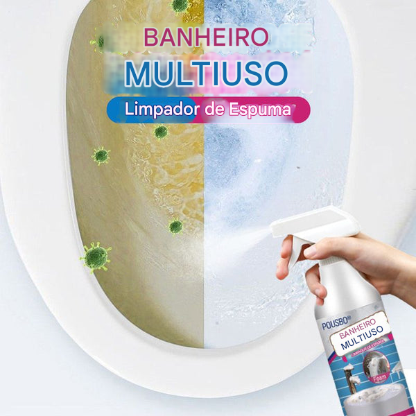 🔥 Super Promoção🔥 Espuma de Limpeza Multiuso para Banheiro 💦 Oferta de Primavera – Peça Agora: Compre 3 e Ganhe 2 Grátis + Aproveite pela Metade do Preço