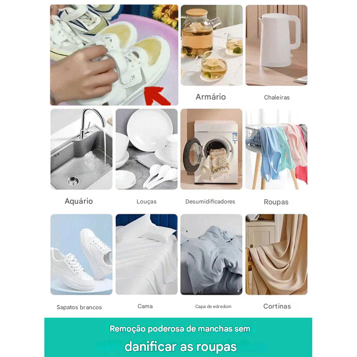 Detergente para roupas 8 em 1 com alvejante colorido para remover manchas 🔥 (compre 2 e leve outro grátis) 🔥