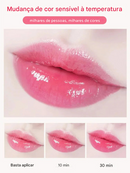 Batom com Flor que Muda de Cor