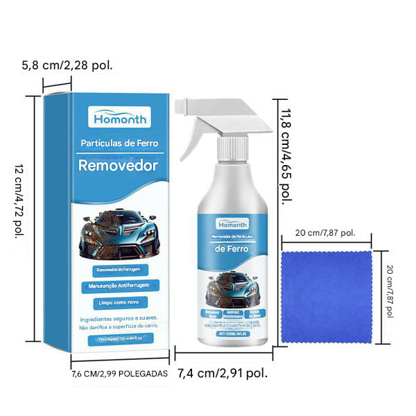Spray Automotivo Removedor de Ferrugem e Partículas de Ferro