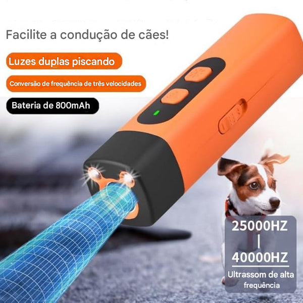 🔥 Super Promoção🔥 Dispositivo Ultrassônico Portátil Recarregável para Afastar Cães 🐕✨